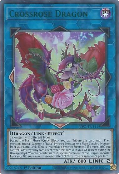 Crossrose Dragon Green #LDS2-EN114