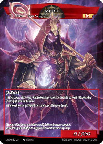 Milest The Magic Stone War Zero Force Of Will Tcgplayer Com