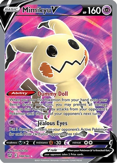 Mimikyu V Full Art Swsh05 Battle Styles Pokemon Tcgplayer Com