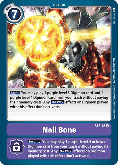 Nail Bone - Starter Deck 06: Venomous Violet - Digimon Card Game - TCGplayer .com