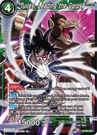 Turles, Leading The Corps - Tournament Promotion Cards - Dragon Ball 