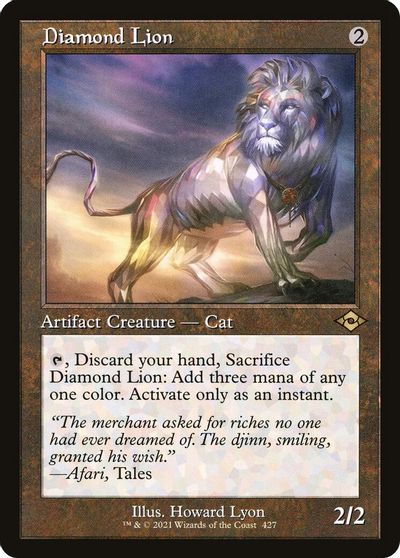 Diamond Lion Retro Frame #427
