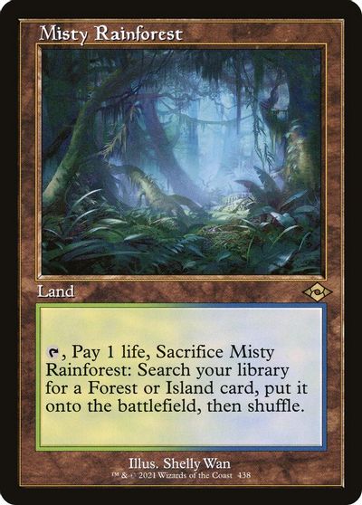 Misty Rainforest Retro Frame #438
