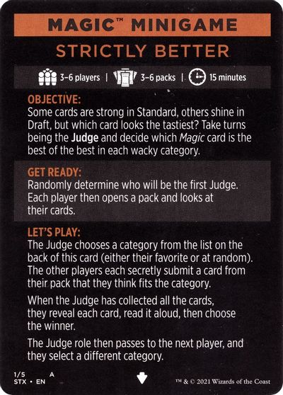 Magic Minigame Strictly Better #1