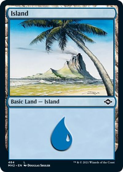 Island 484 Foil Etched #484