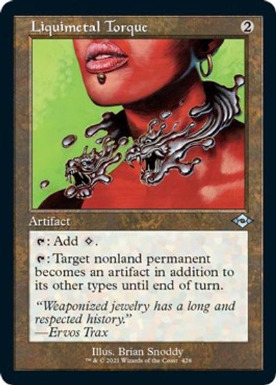 Liquimetal Torque Retro Frame Foil Etched #428