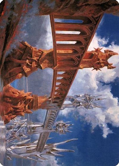 Silverbluff Bridge Art Card Gold Stamped Signature
