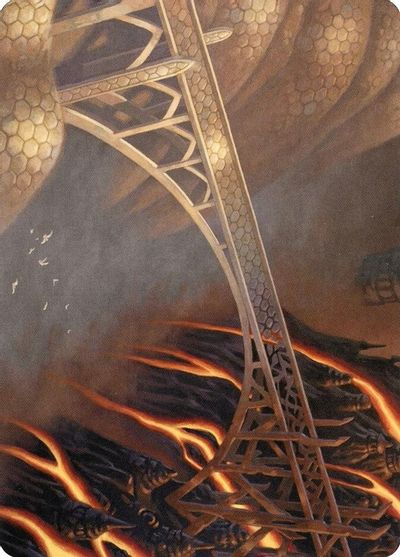 Rustvale Bridge Art Card Gold Stamped Signature