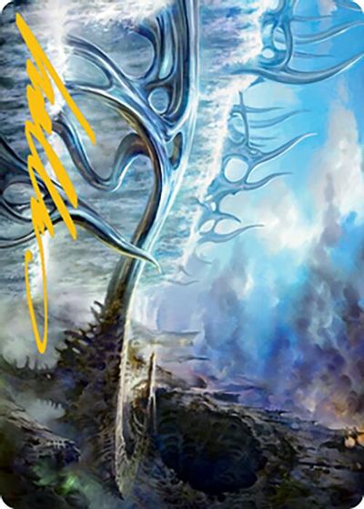 Mistvault Bridge Art Card Gold Stamped Signature #75