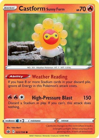 Castform Sunny Form #22
