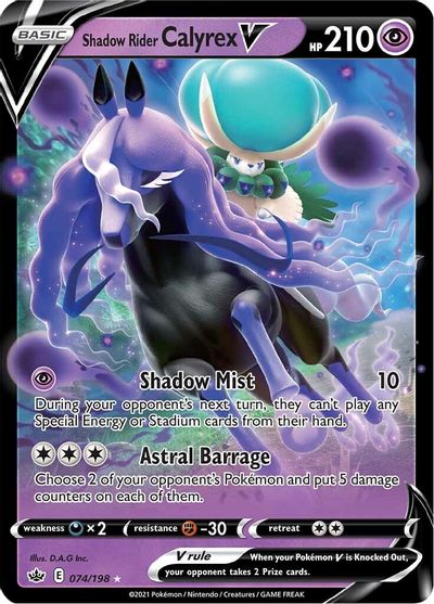 Buy Shadow Rider Calyrex V - SWSH06: Chilling Reign at TCGplayer.com