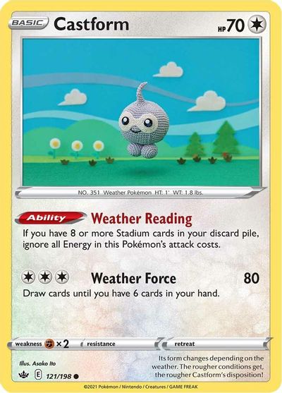 Castform [Reverse Holo] #121