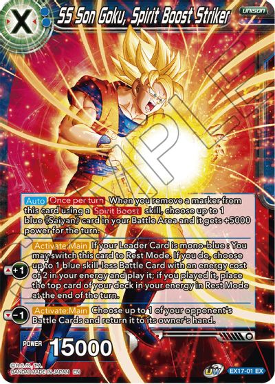 Buy Ss Son Goku Spirit Boost Striker Expansion Deck Box Set 17 Saiyan Boost At Tcgplayer Com