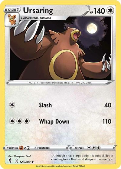 Ursaring Swsh07 Evolving Skies Pokemon Tcgplayer Com