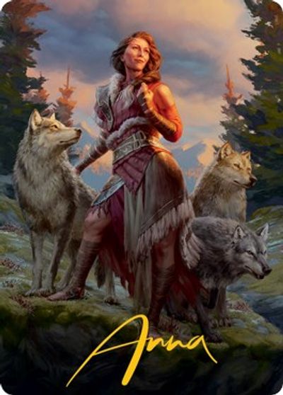 Arlinn the Packs Hope Art Card 01 81 Gold Stamped Signature