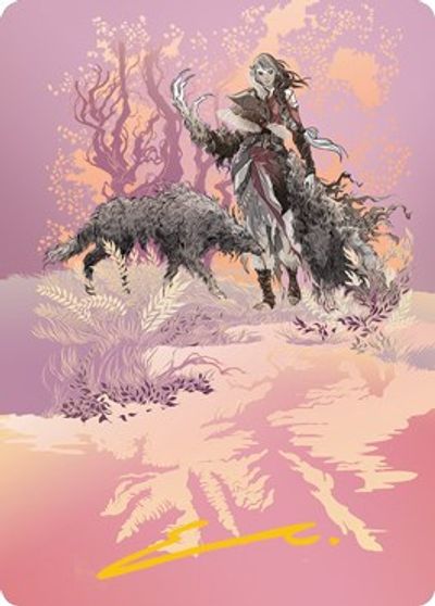 Arlinn the Packs Hope Art Card 03 81 Gold Stamped Signature