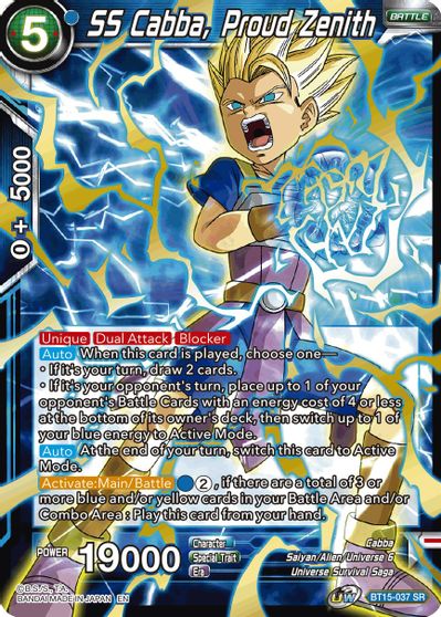 Buy Ss Cabba Proud Zenith Saiyan Showdown At Tcgplayer Com