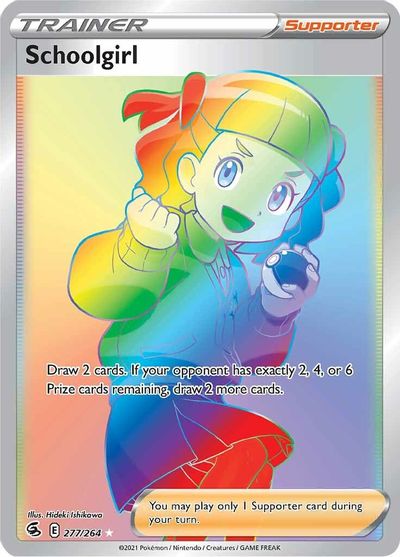 239/264 Uncommon Pokemon SS08 Fusion Strike M/NM x4 Schoolgirl
