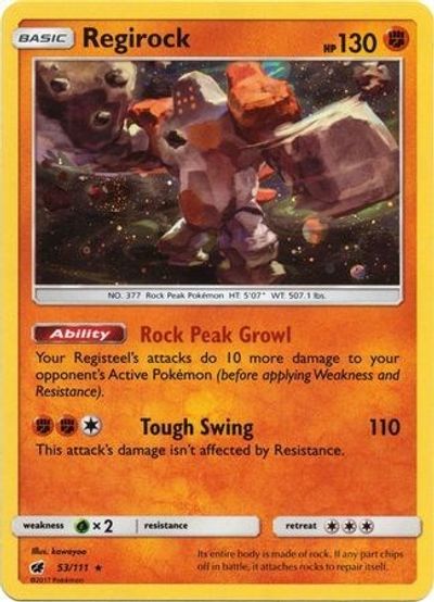 Regirock [Cosmos Holo] #53