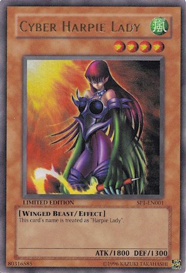 SP1-EN001 Ultra Rare Limited Edition Lightly Play YuGiOh Cyber Harpie Lady
