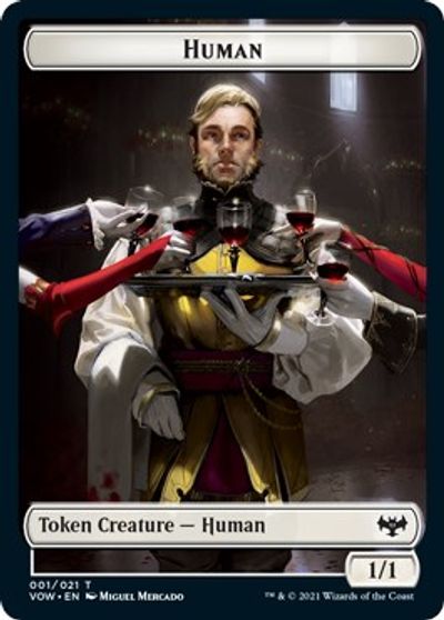 Human (001) // Vampire (016) Double-Sided Token