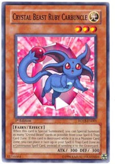 Crystal Beast Ruby Carbuncle Force Of The Breaker Yugioh Tcgplayer Com