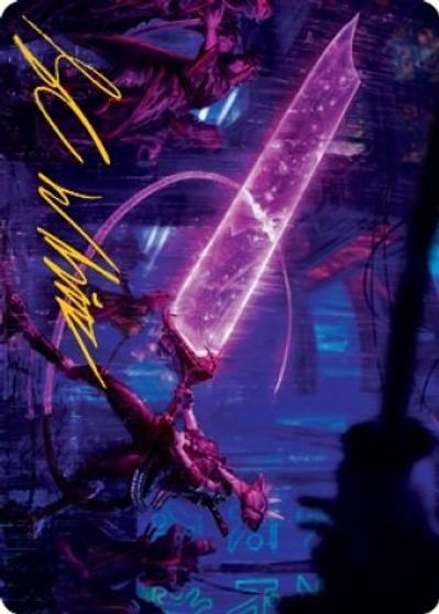 Enormous Energy Blade Art Card Gold Stamped Signature #16