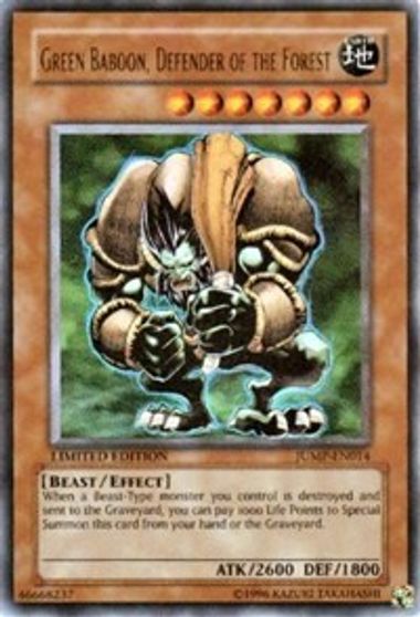 Green Baboon Defender of the Forest