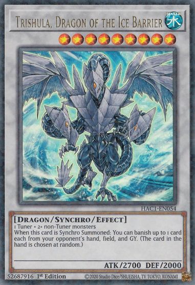 Trishula Dragon of the Ice Barrier Duel Terminal
