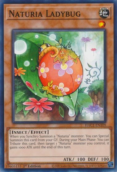 Naturia Ladybug #HAC1-EN109