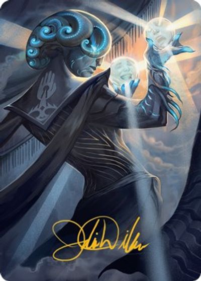 Queza Augur of Agonies Art Card Gold Stamped Signature #75
