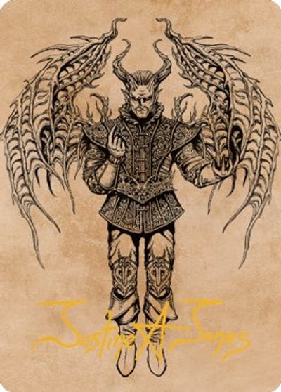 Raphael Fiendish Savior Art Card 75 81 Gold Stamped Signature