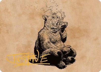 Wilson Refined Grizzly Art Card Gold Stamped Signature #60