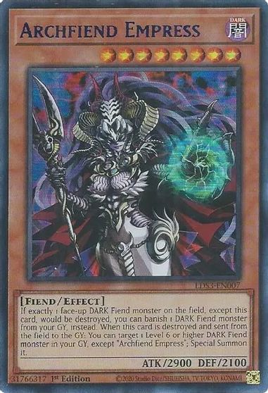 Archfiend Empress Blue #LDS3-EN007