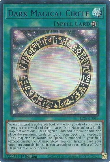Dark Magical Circle Blue #LDS3-EN093