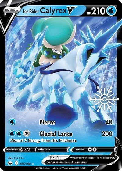 Ice Rider Calyrex V [Snowflake Stamp] #45