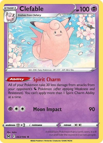 Clefable [Reverse Holo] #63