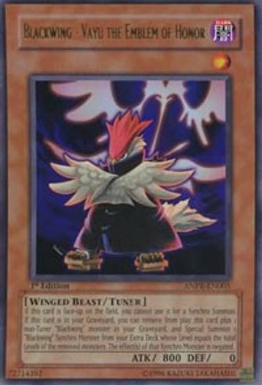Blackwing Vayu the Emblem of Honor