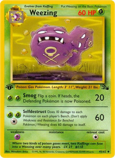Weezing [1st Edition] #45