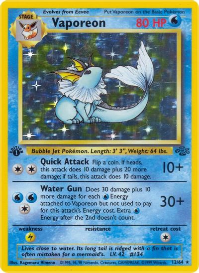 Vaporeon [1st Edition] #12