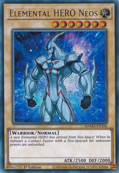 Elemental HERO Neos Ultra Pharaohs Rare #MAMA-EN106