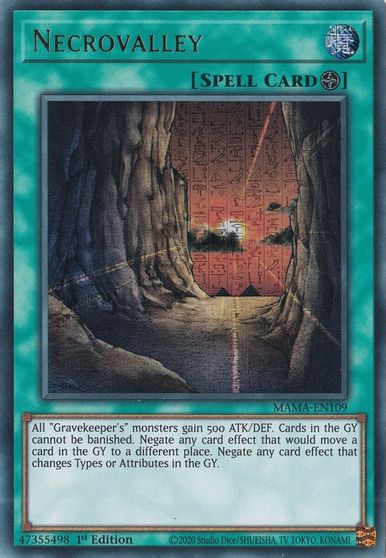 Necrovalley Ultra Pharaohs Rare #MAMA-EN109