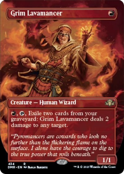 Grim Lavamancer Borderless #434