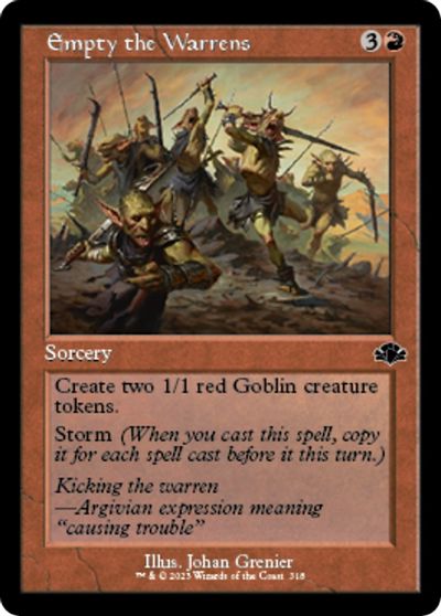 Empty the Warrens Retro Frame #318