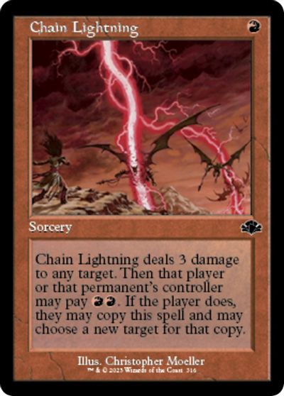 Chain Lightning Retro Frame #316