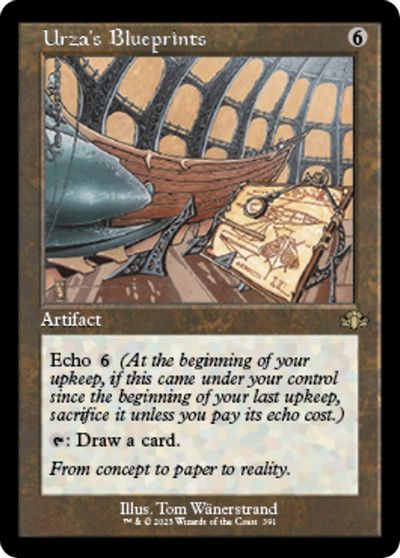 Urzas Blueprints Retro Frame #391