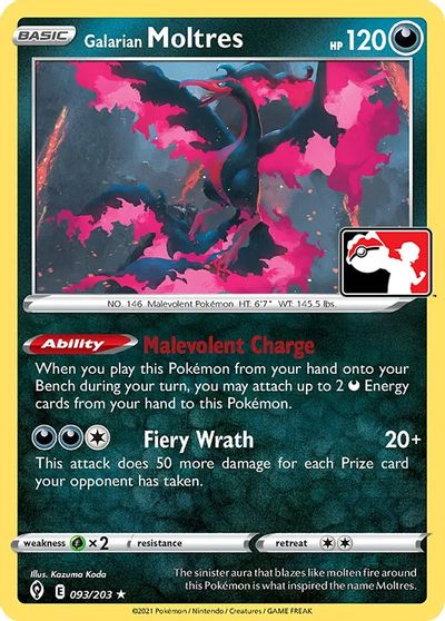 Galarian Moltres [Prize Pack] #93