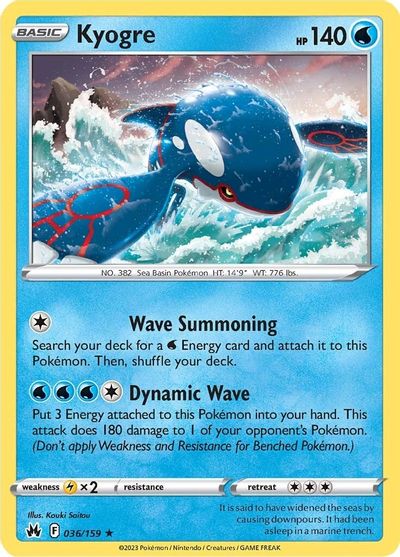 Kyogre [Reverse Holo] #36