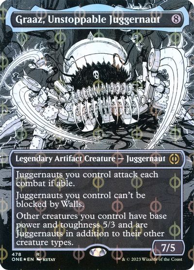 Graaz Unstoppable Juggernaut Borderless Step and Compleat Foil #478