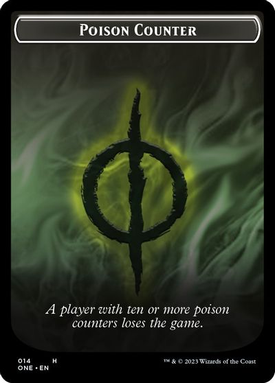Poison Counter Phyrexian Mite Double sided Token #14 // 12